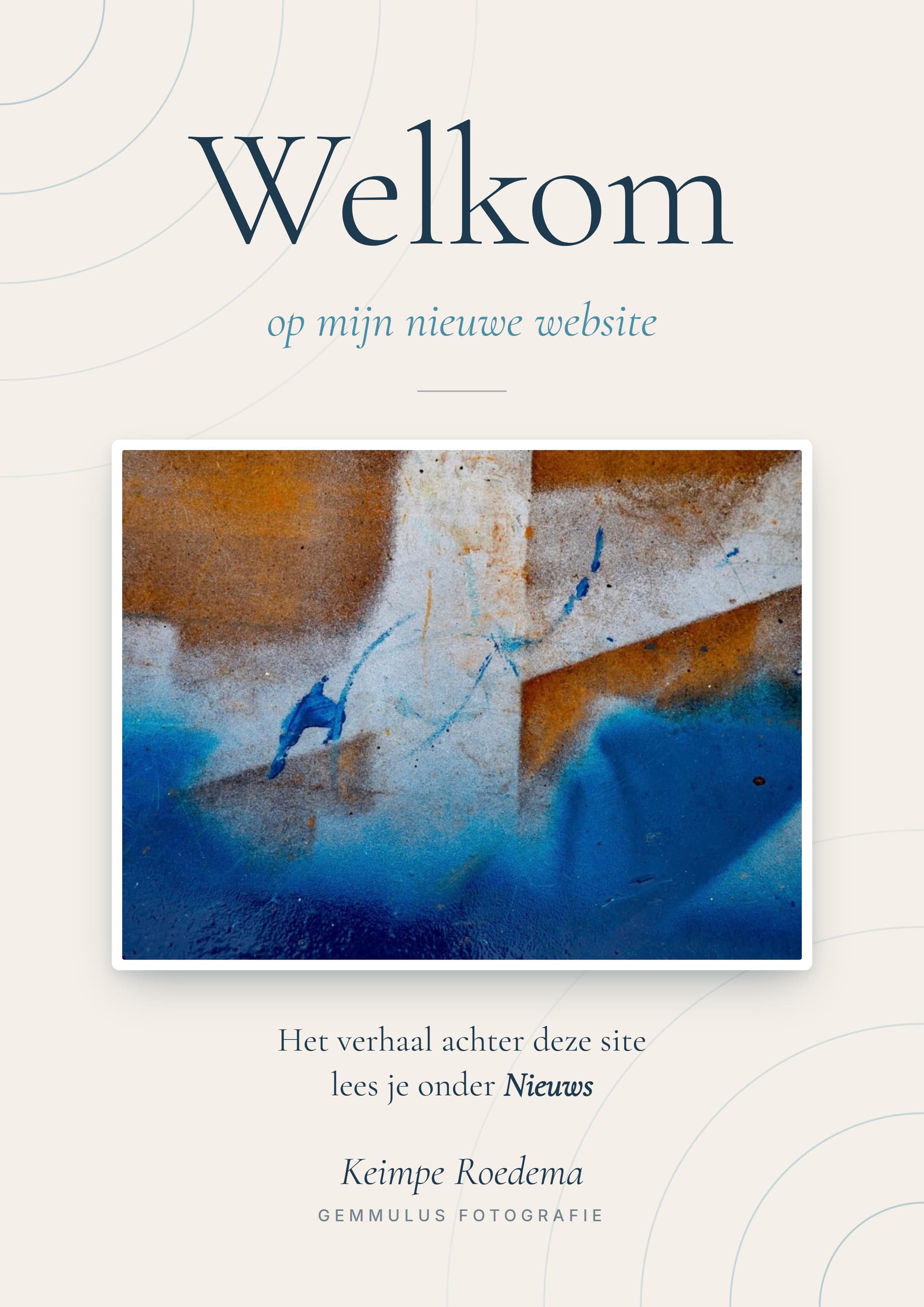 Welkom nieuwe site
